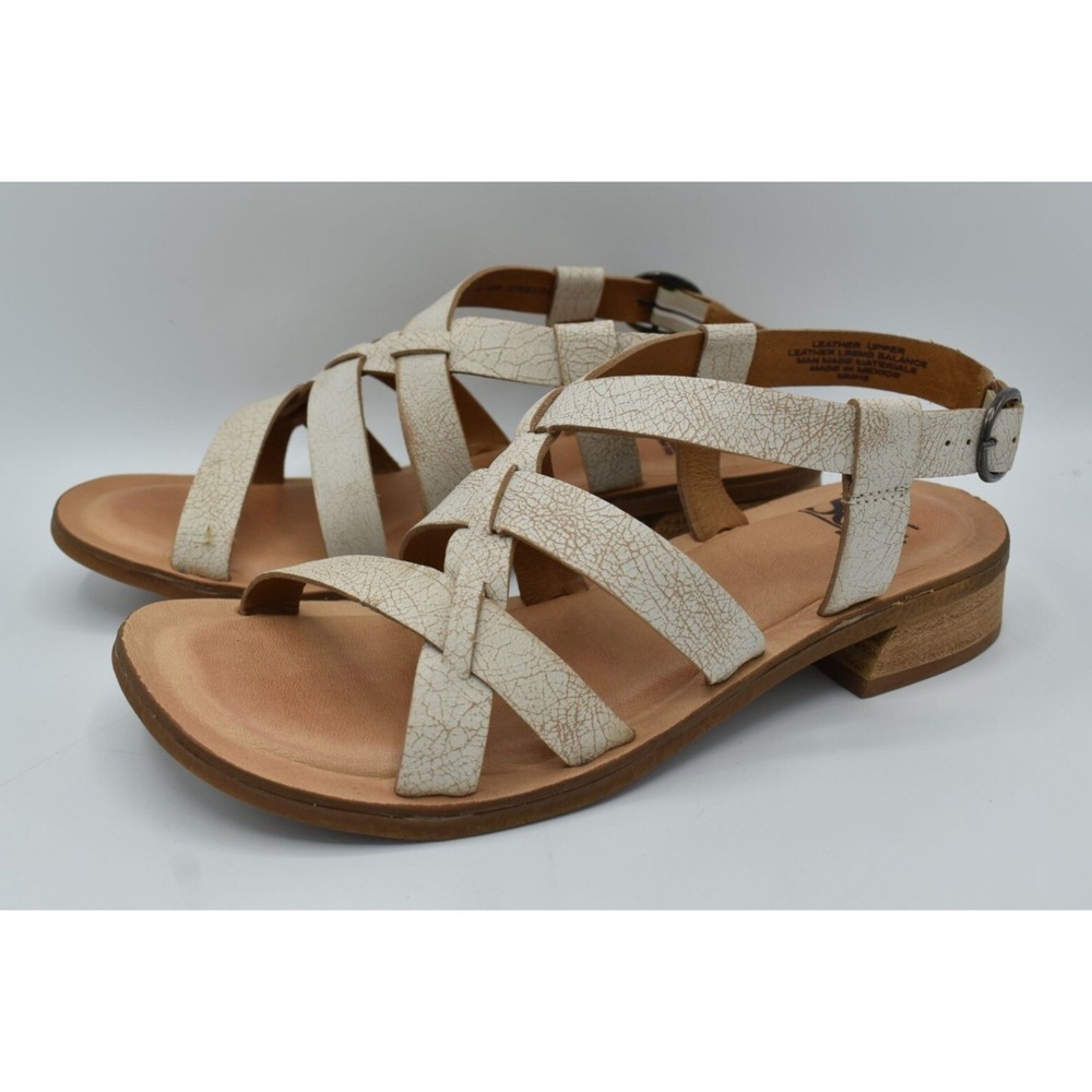 Sofft Womens Size 10 Ambrosa Sander White Leather Shoes Sandals